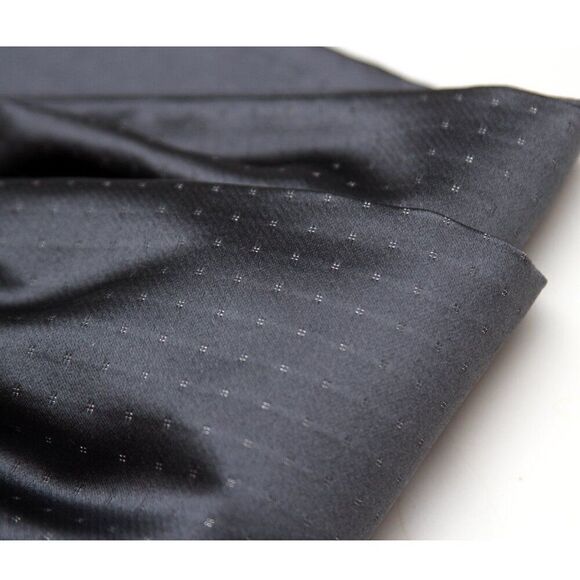 Men's Cravat Ascot 100%silk Gift Box Grey Polka Dot Extra Long 52" A213 - Picture 3 of 5